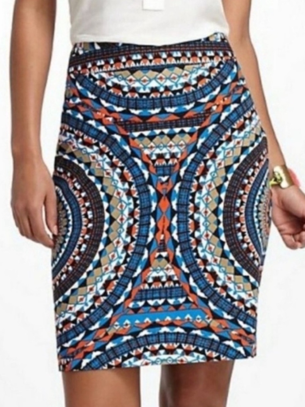 Anthropologie Tabitha Olmeda Bohemian Pencil Skirt